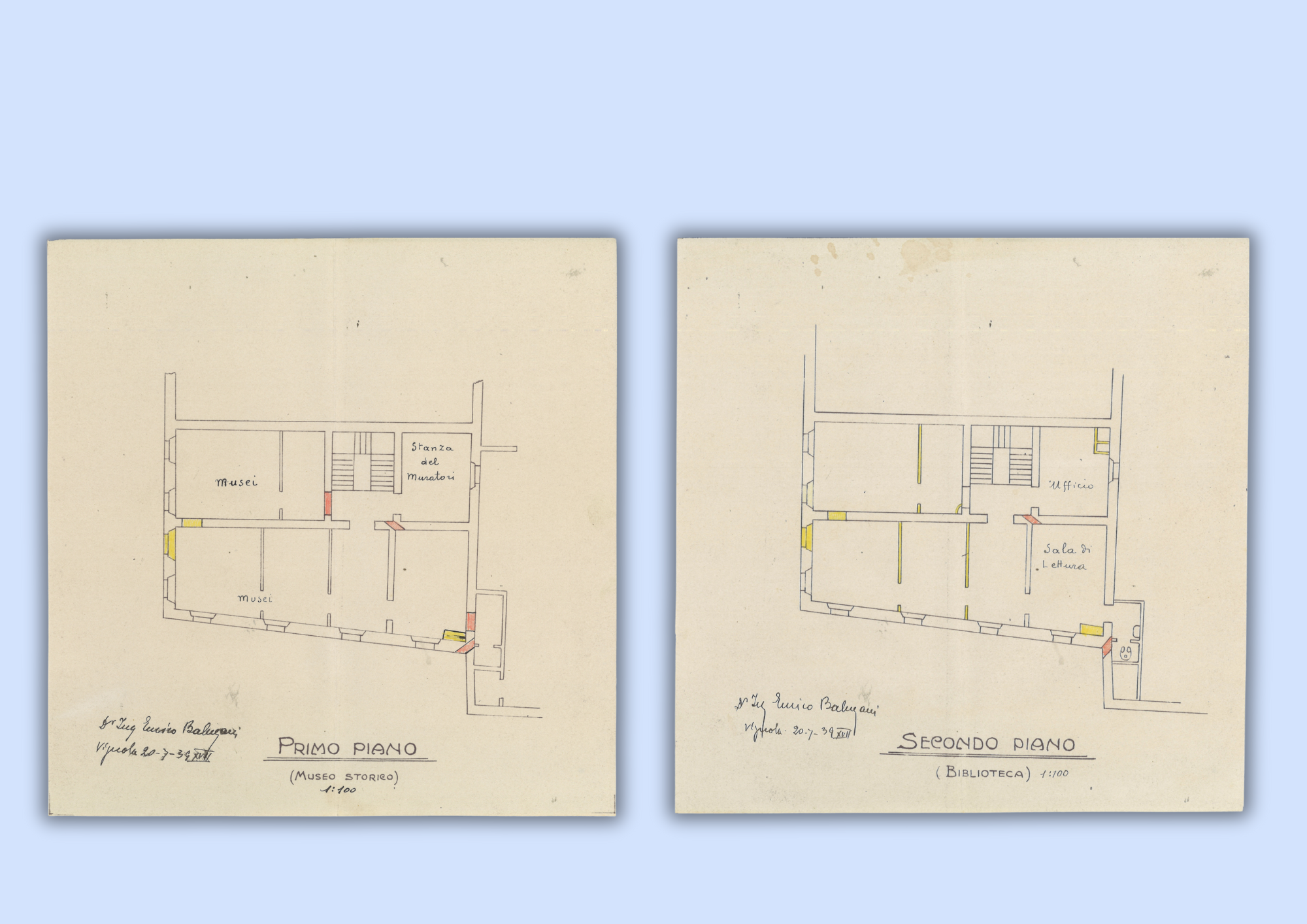 Progetto casa Muratori del 1939