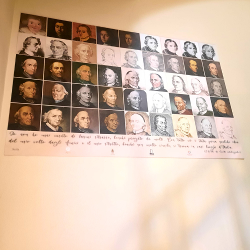 Pannello ritratti casa Muratori