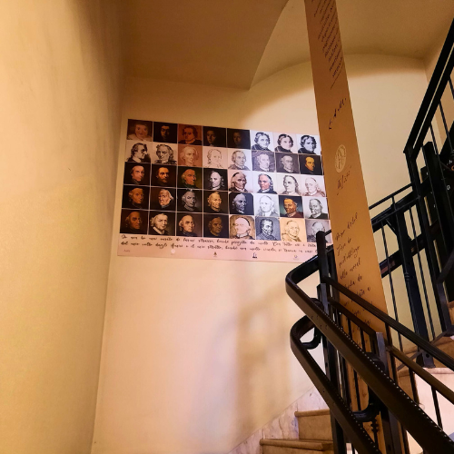 Pannello ritratti casa Muratori